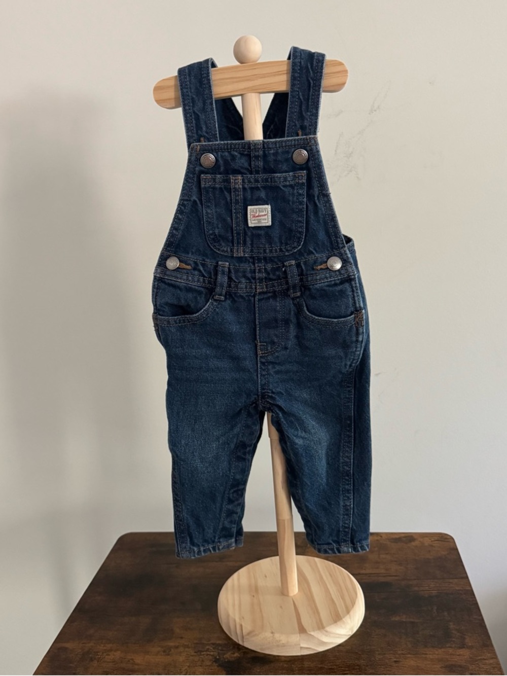 Old Navy Dark Blue Denim Kids Overalls